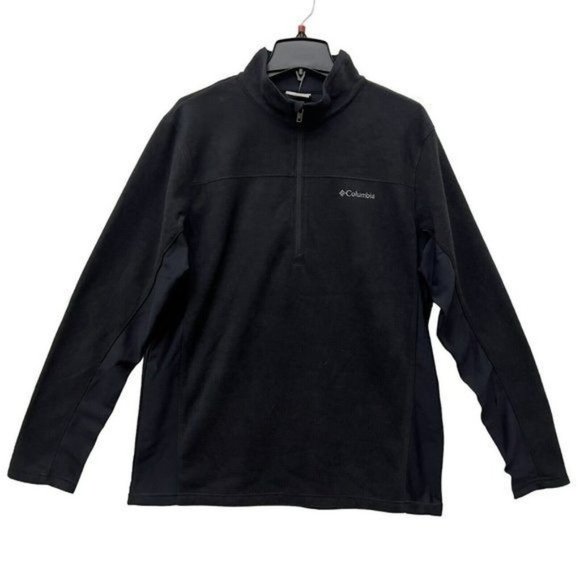 Columbia Men's Black Klamath Range II Half Zip Microfleece Pullover  Size L - Picture 1 of 13